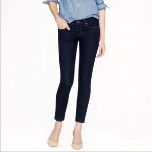 NWT JCrew Toothpick Skinny Ankle Jeans in Classic Rinse, Size 28